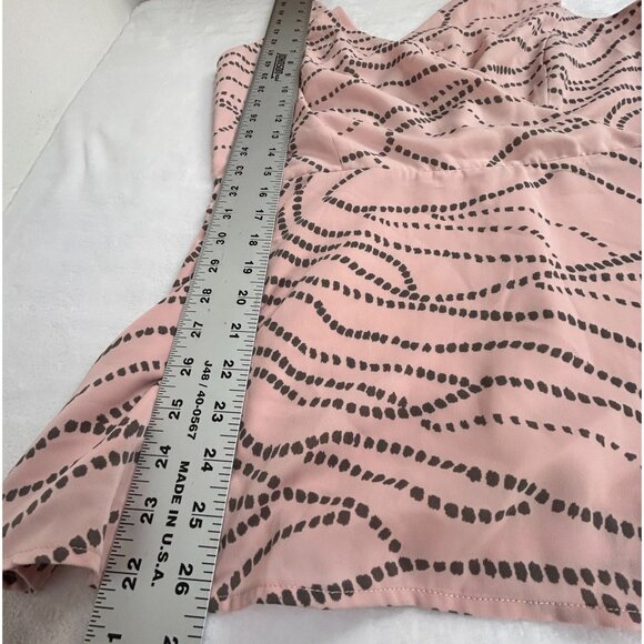 Cabi Womens Sophia Tank Top Size 12 Pink Gray Printed Sleeveless Blouse Casual - Picture 10 of 10